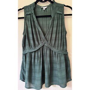 Lucky Brand Women's Sleeveless Babydoll Surplice Fairy Blouse Size XS‎ Boho